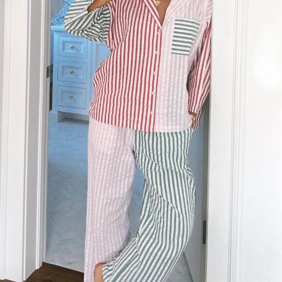 Striped two piece set - Picture 2 of 3